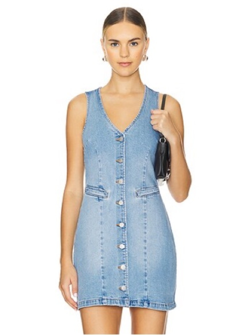 Rollas Dallas Denim Mini Dress Size Small Fall Layering